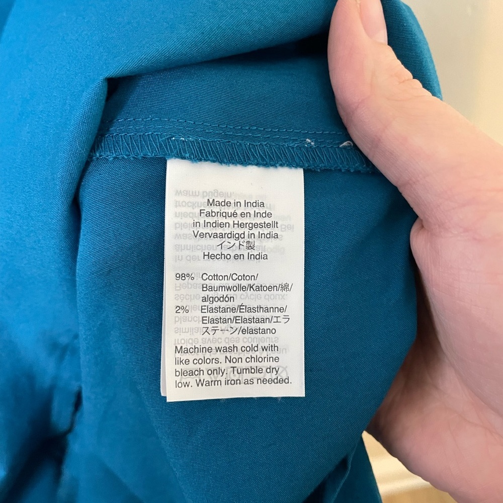 NWT J. Crew Mercantile Flutter Sleeve Blue Tank Ruffle Dress Spring Summer - Picture 4 of 7